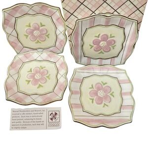 MWW Market Cottage Charm Mini Plates - 4 Piece Set  perfect Gift!